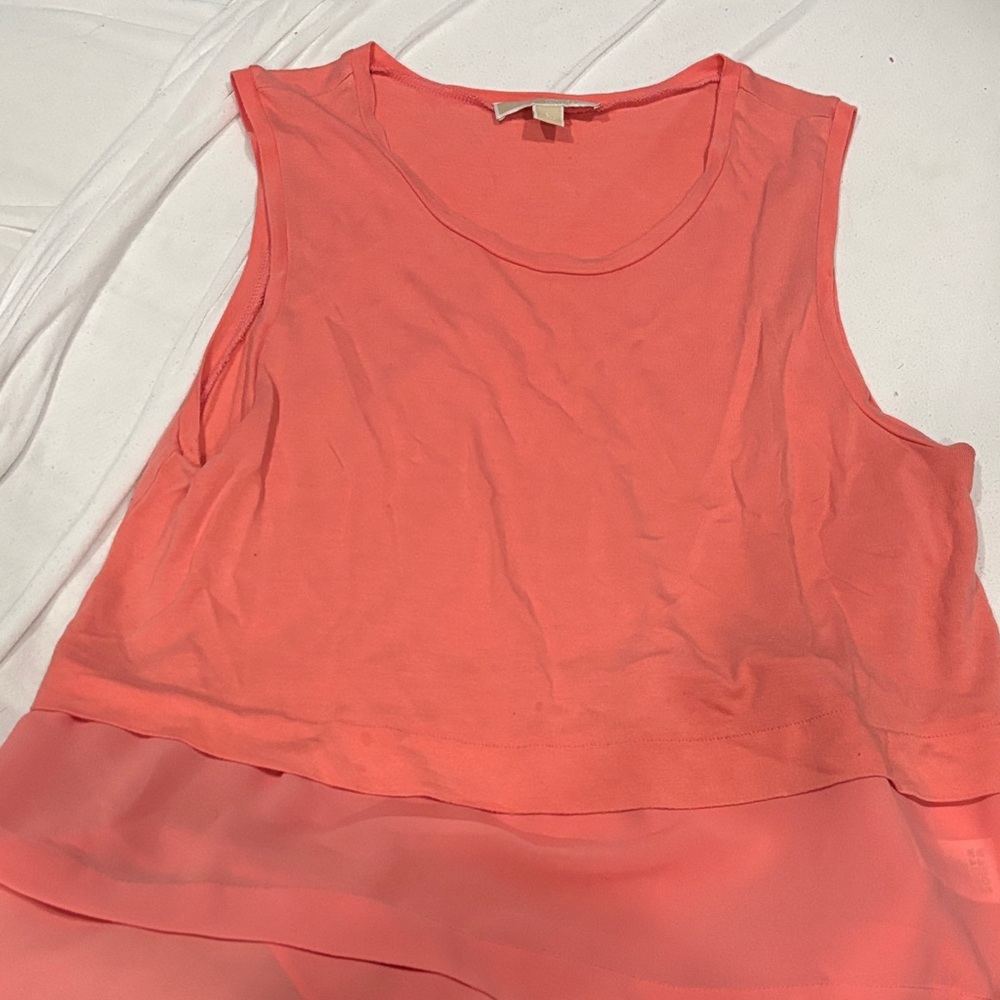 MICHAEL Michael Kors Coral Layered Tank Top